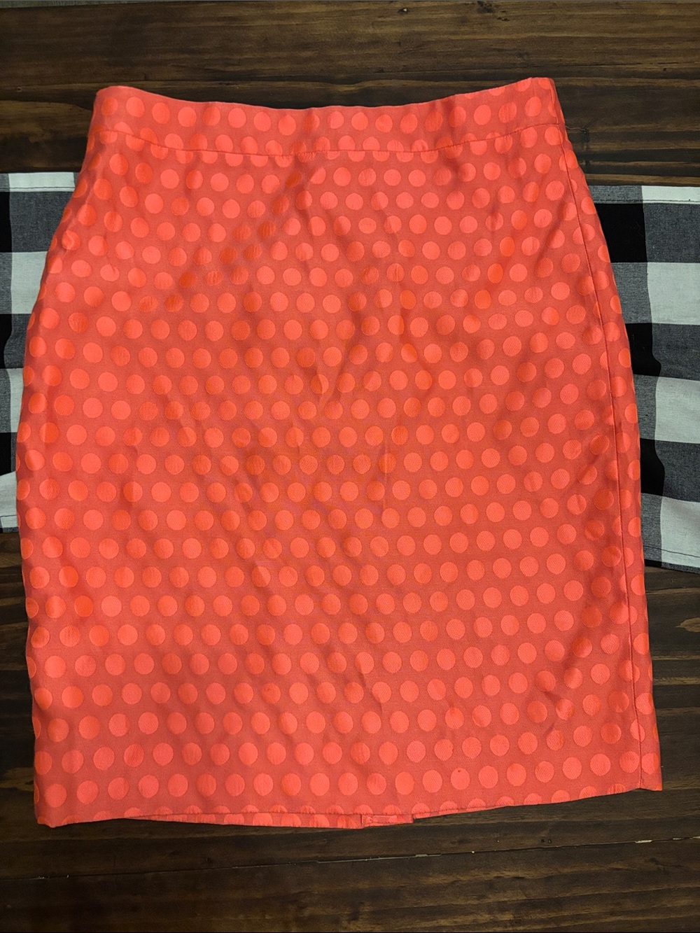 J crew the pencil skirt neon pink polka dots new 2